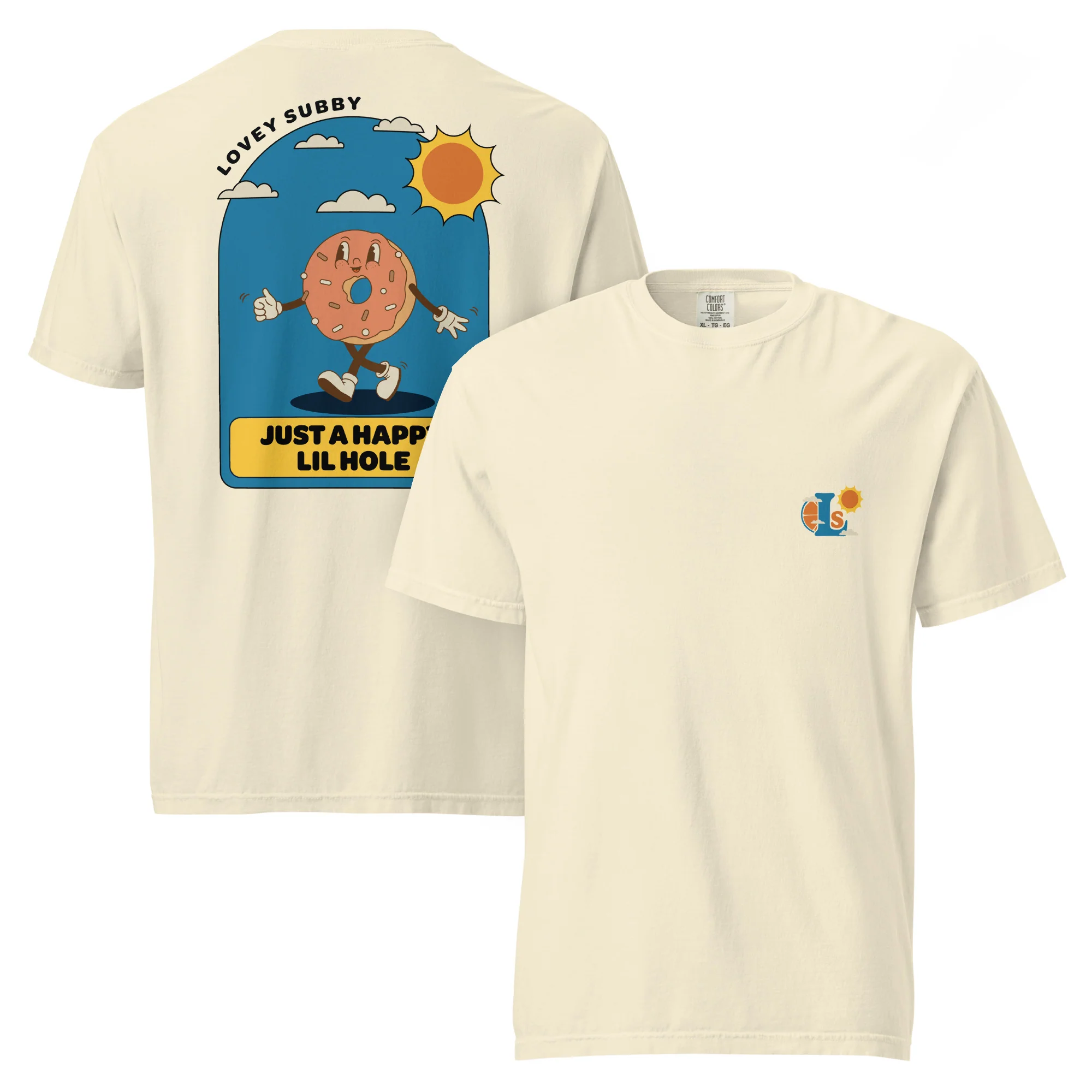 Happy Lil Hole T-Shirt – Retro Donut Graphic Tee for Kinky Subs & Doms - Image 3