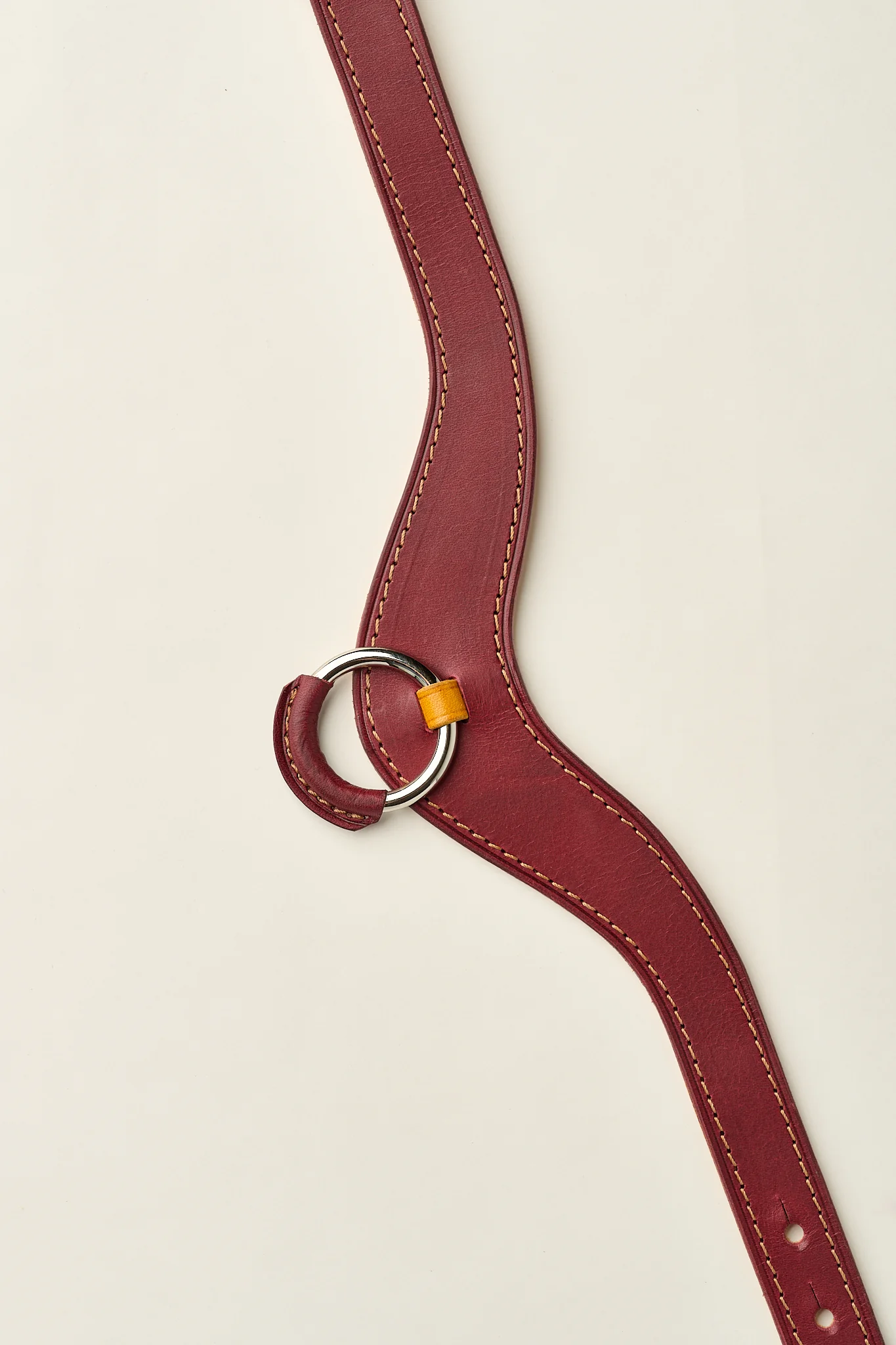 The Honeydew | Leather Collar with O Ring - Image 3