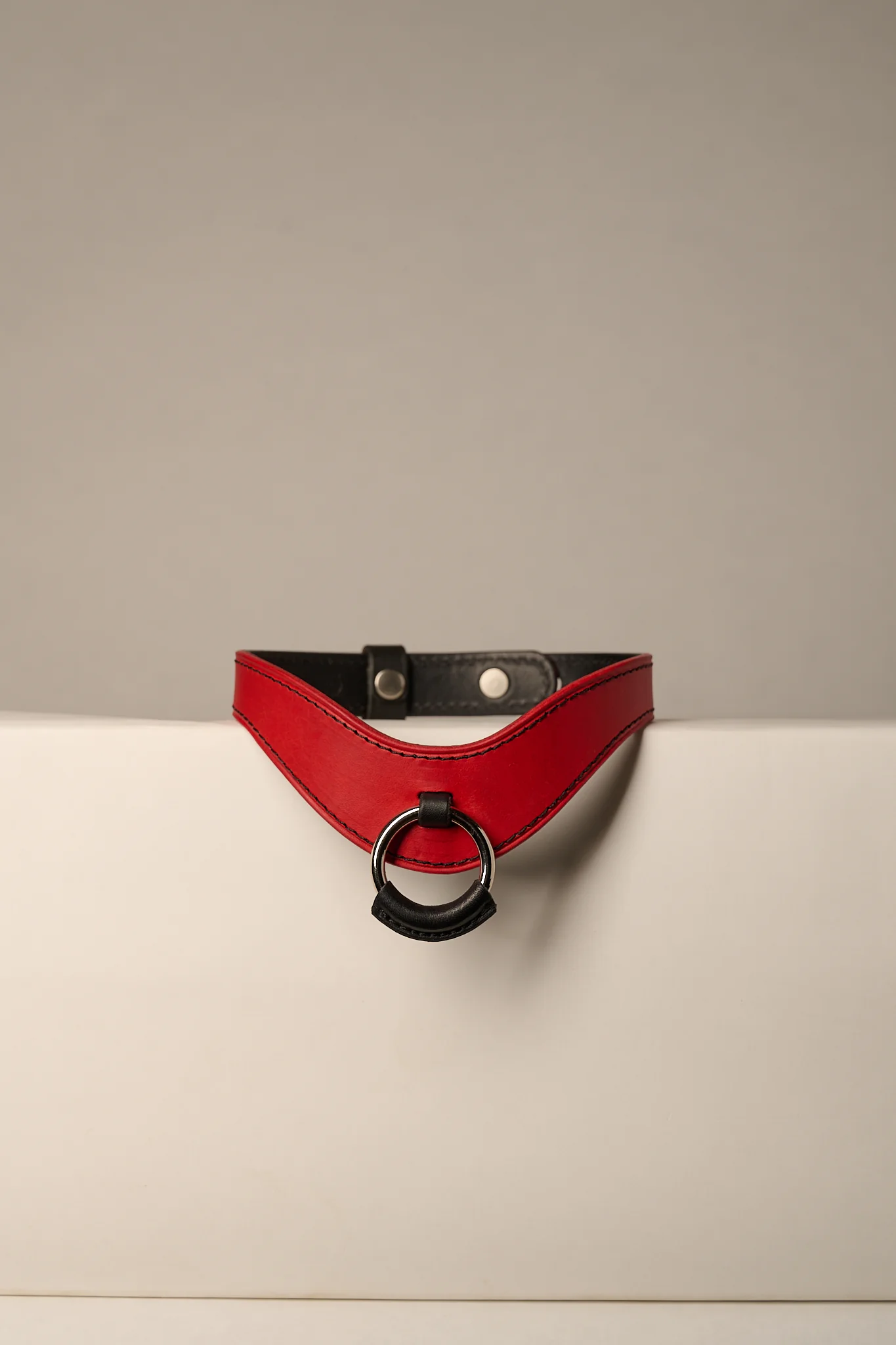 The Honeydew | Leather Collar with O Ring - Image 4