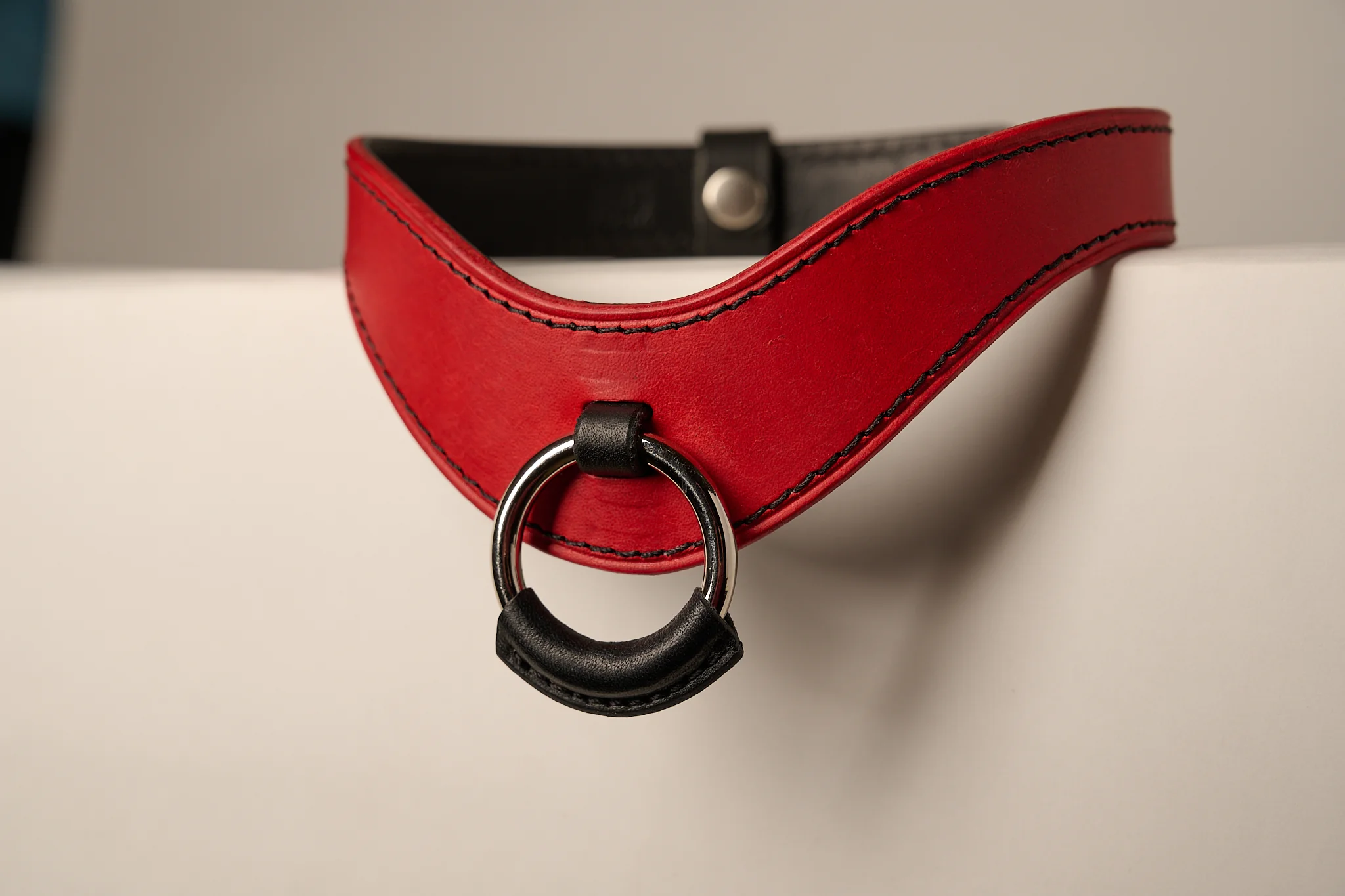 The Honeydew | Leather Collar with O Ring - Image 5