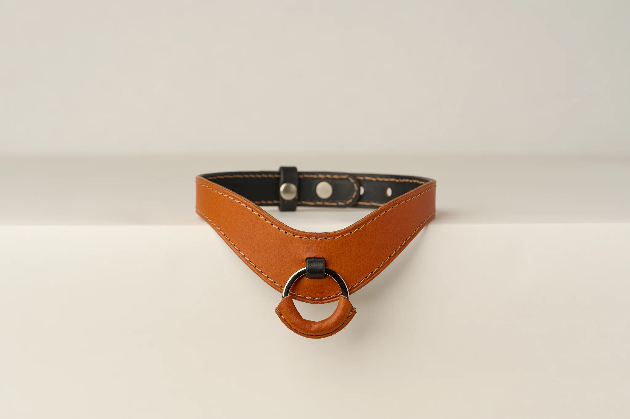 The Honeydew | Leather Collar with O Ring - Image 8