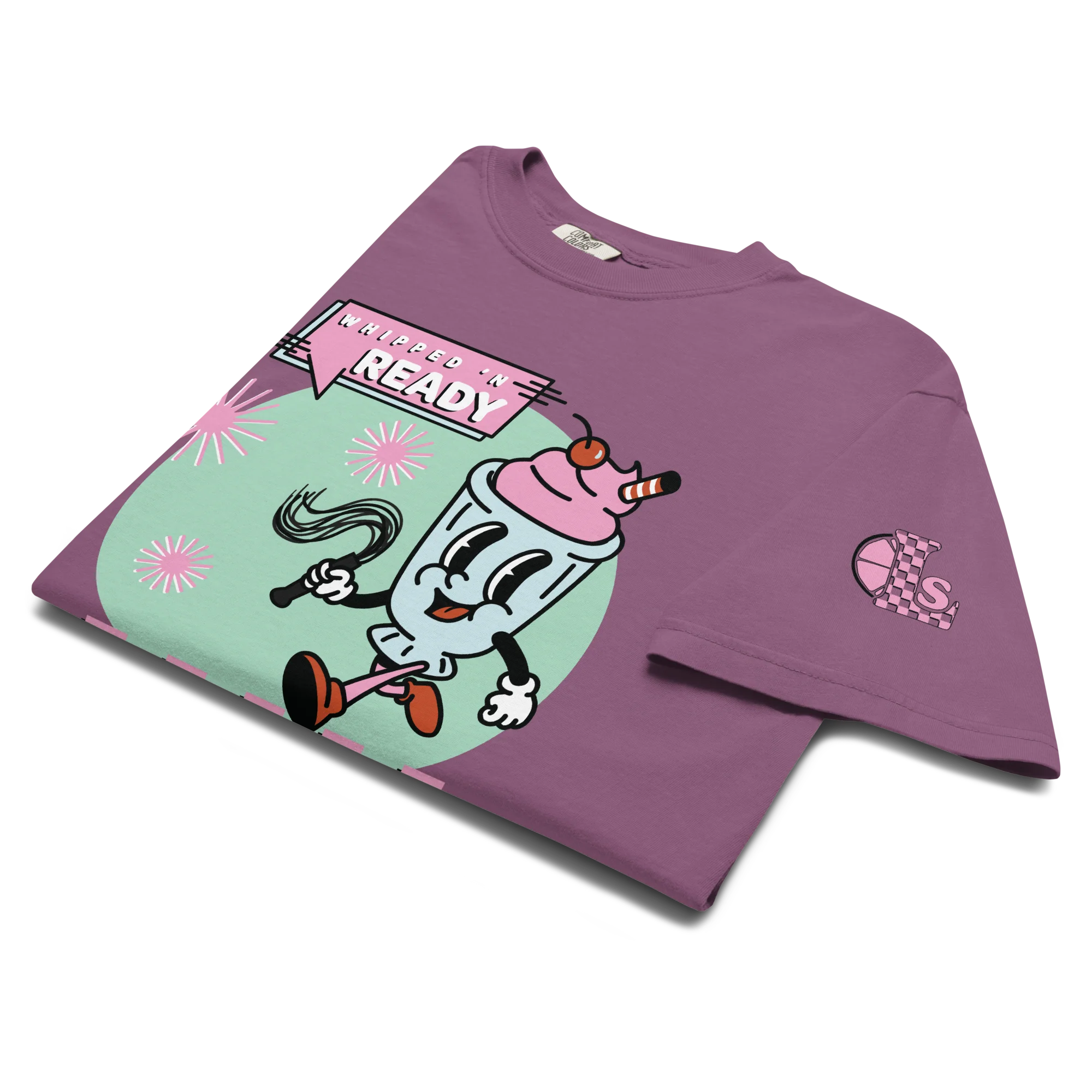 Whipped ’n Ready Kinky Milkshake T-Shirt – Retro Submissive Graphic Tee for Brats & Doms - Image 3